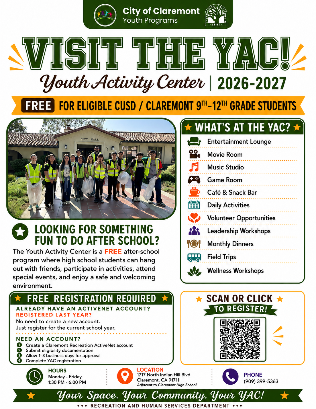 YAC Registration Flyer
